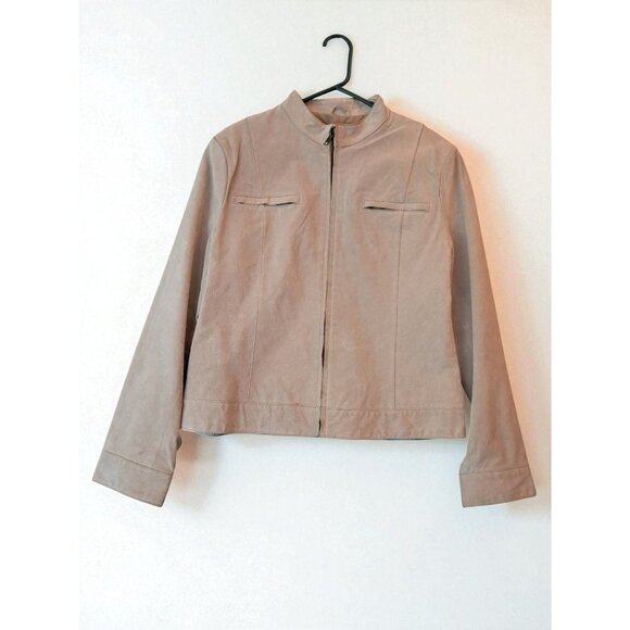 Women's Uniform John Paul Richards Suede Leather Jacket Size 12 - Picture 2 of 16